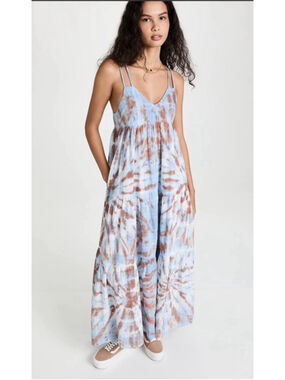 Young Fabulous & Broke Tie Dye Maxi Dress Small
